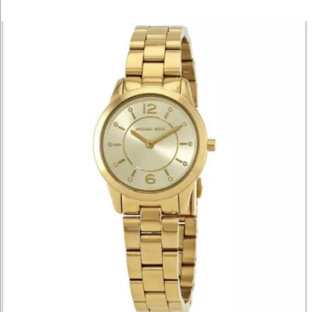 Michael Kors Petite Runway Watch Gold MK6590 - Picture 3 of 8
